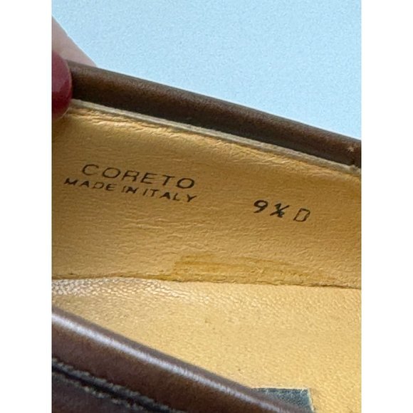 Bally Brown Leather Braided Top Round Toe Slip On Loafer Size 9.5 main image 4
